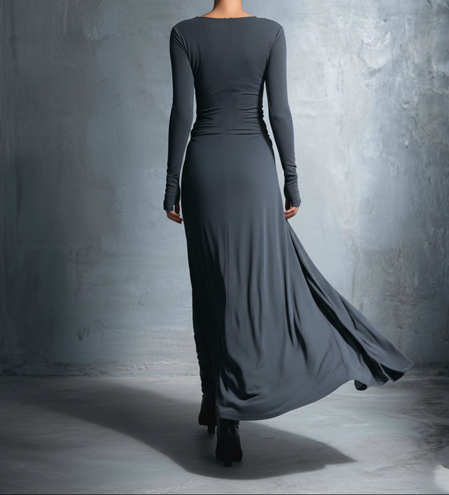 Mildred | Side-Knot Maxi Dress