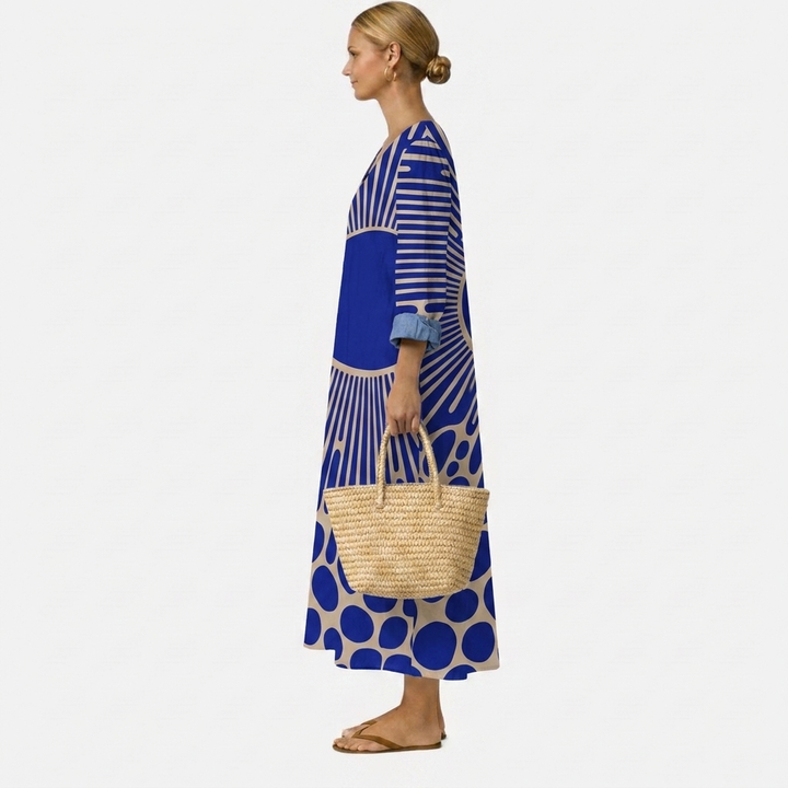 GEORGIA | Bohemian Cobalt Sunburst Maxi