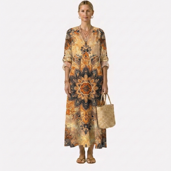 AUGUSTA | Bohemian Golden Mandala Maxi