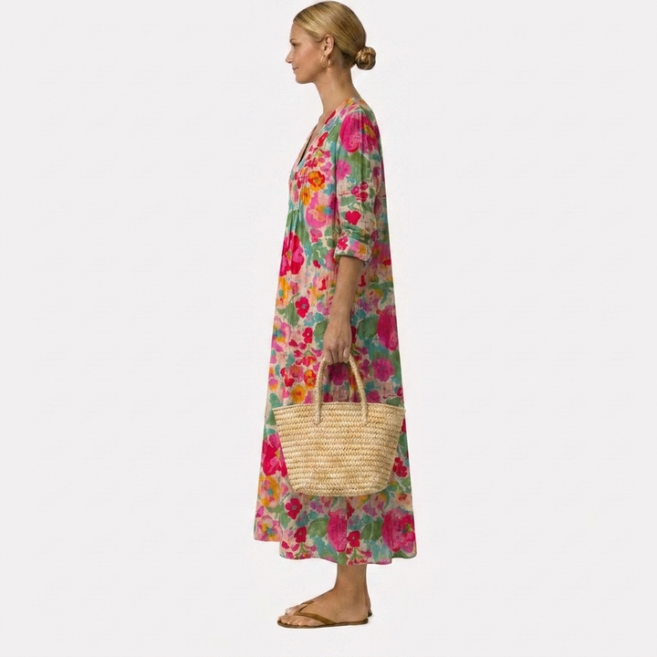 ROSALIE | Bohemian Pink Bloom Maxi