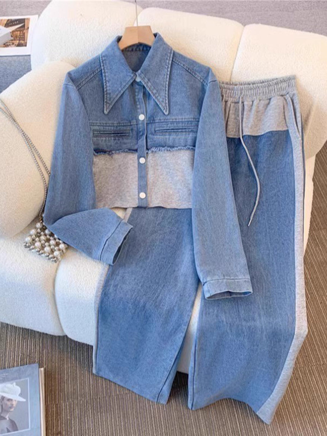 HOLBROOK | Cropped Jacket & Pants Set