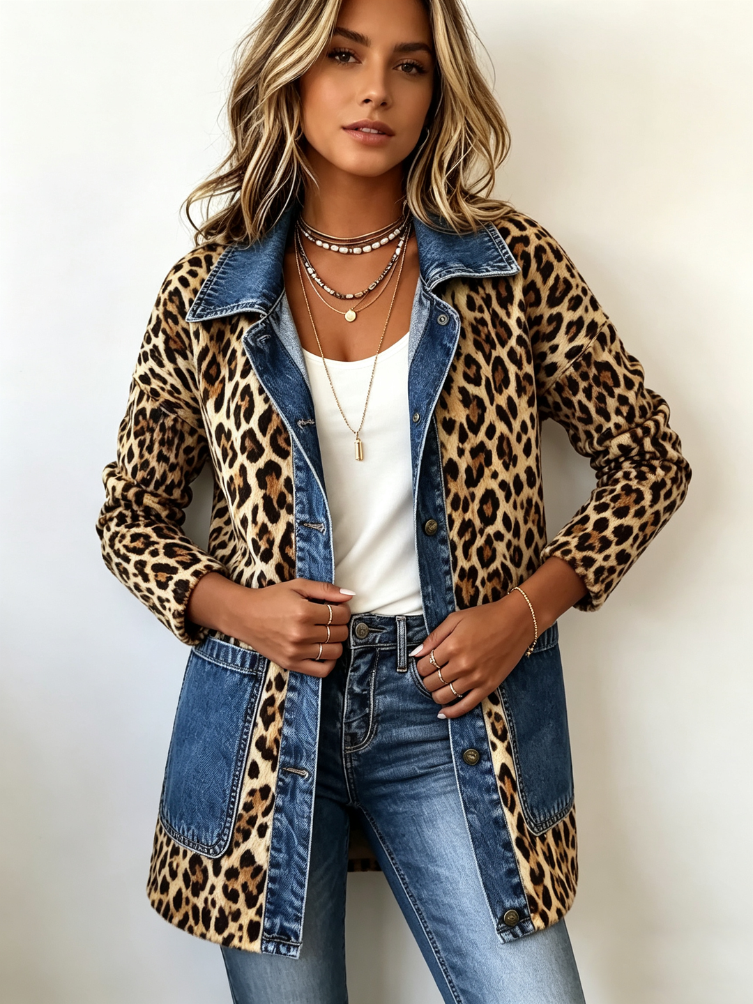 FABLENNE | Contrast Longline Jacket
