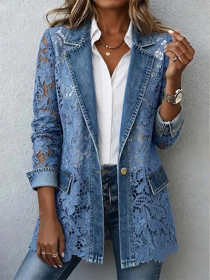 LACINDA | Openwork Panel Blazer