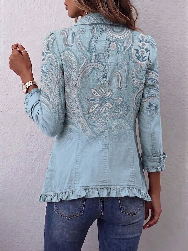ESTRELLA | Paisley Ruffle Jacket