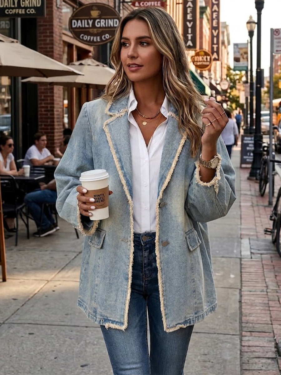 DIONNE | Raw-Edge Oversized Blazer