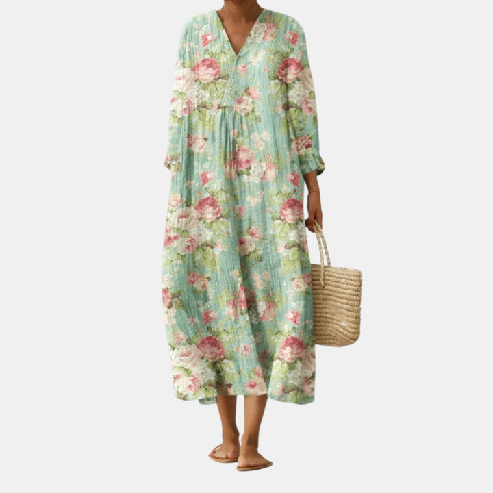 MILLIE | Bohemian Rose on Mint Maxi